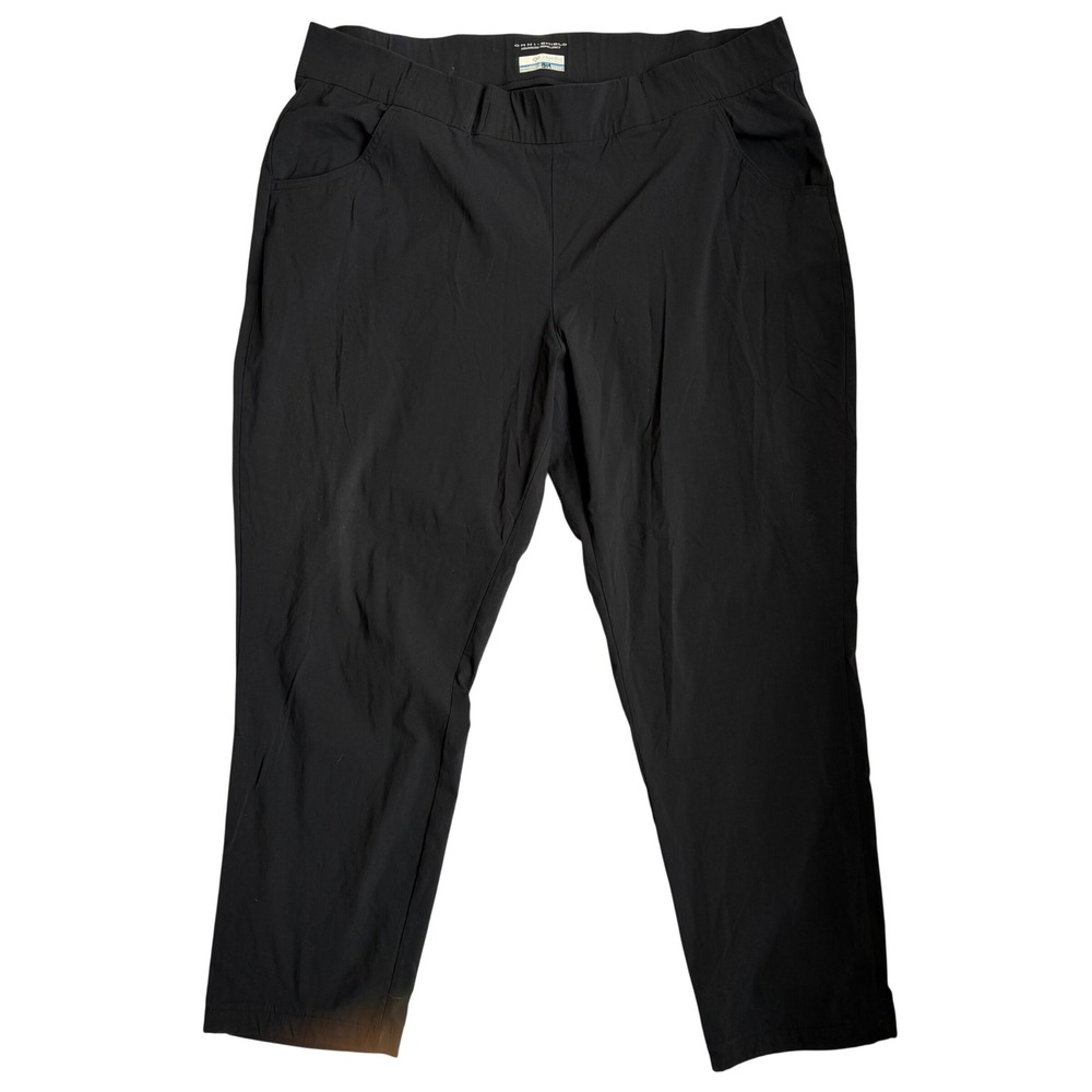 Columbia Pull-on Pants Women's 2X Black Omni-Shield Hiking Pants‎ Outdoor